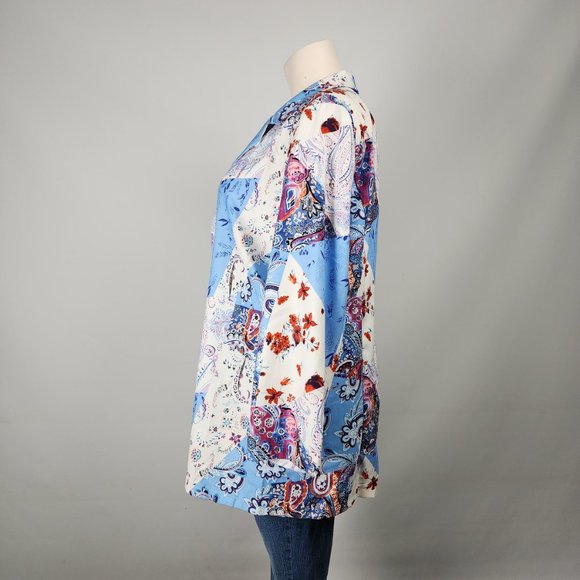 SHEIN Vibrant Patchwork Blazer - Picture 6 of 10